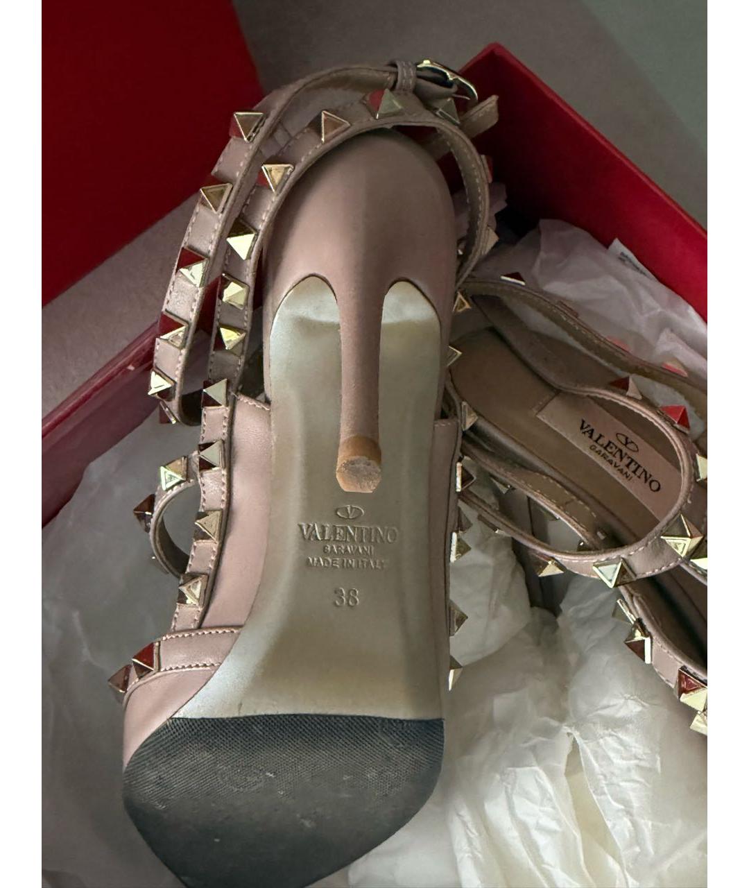 VALENTINO Розовые кожаные туфли, фото 2