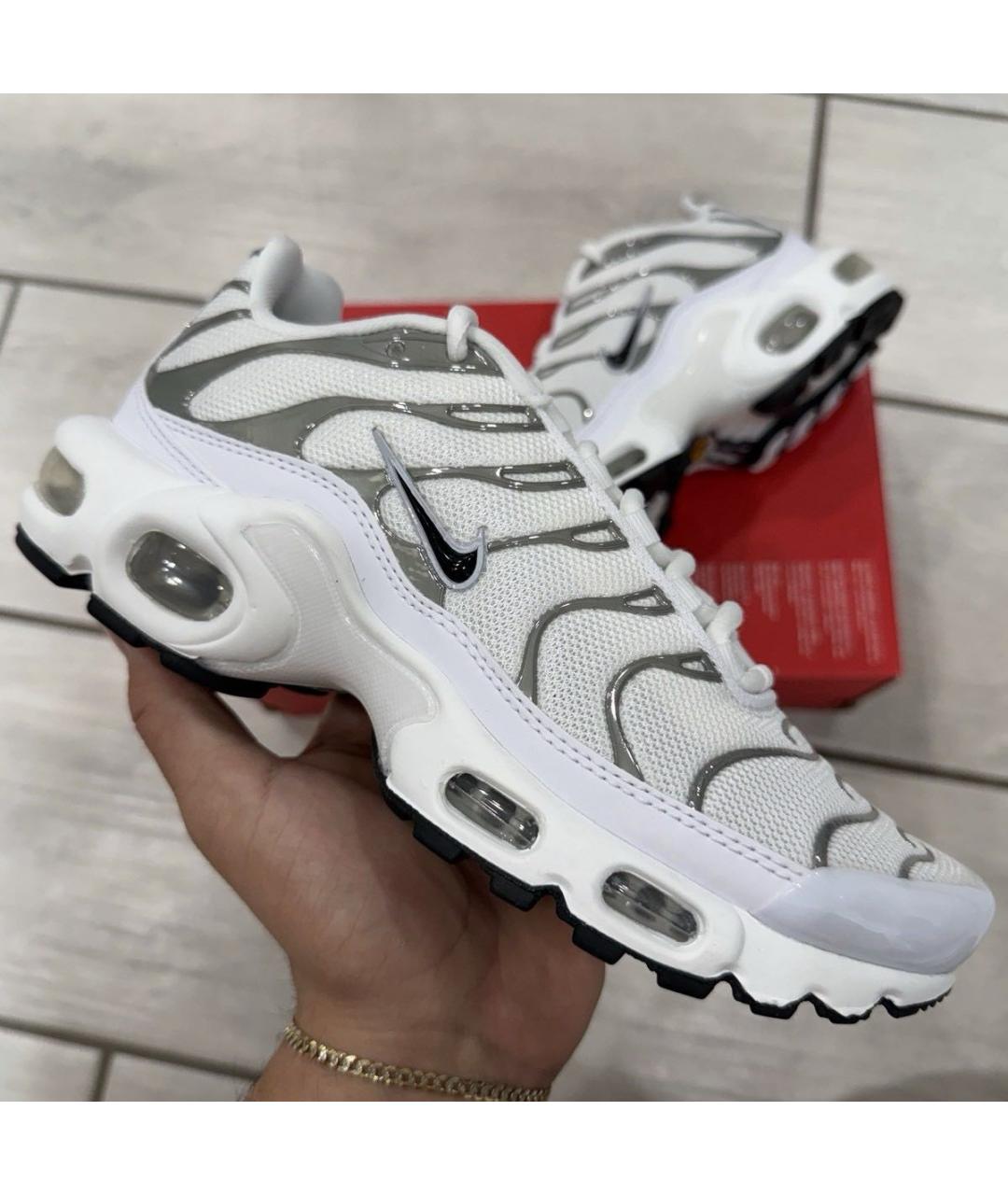 NIKE Белые текстильные кроссовки, фото 5