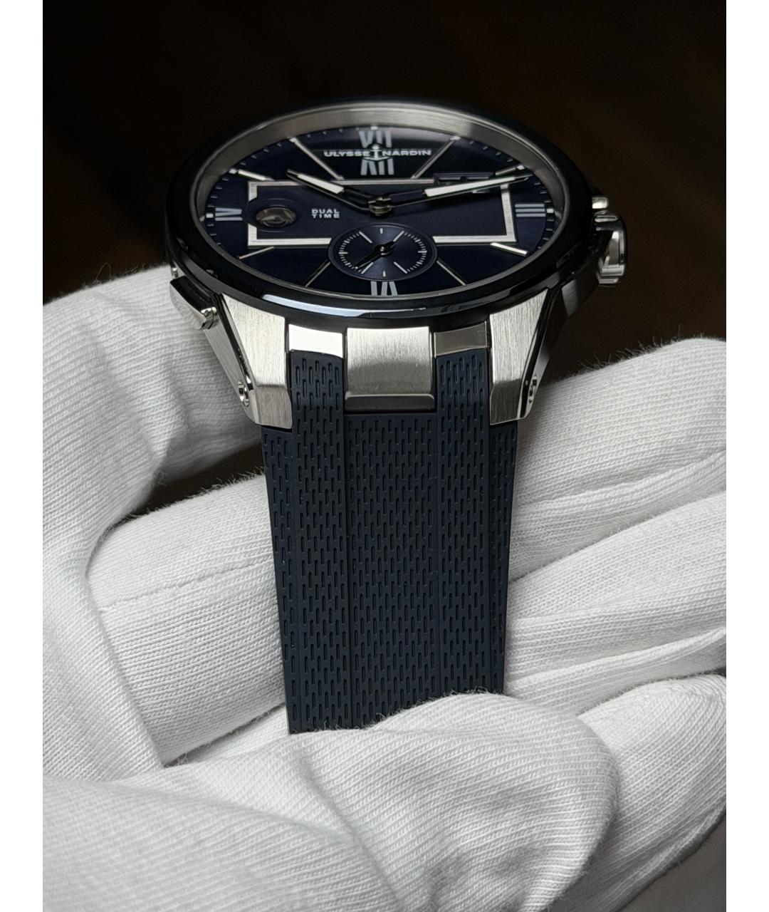 Ulysse Nardin Темно-синие часы, фото 7