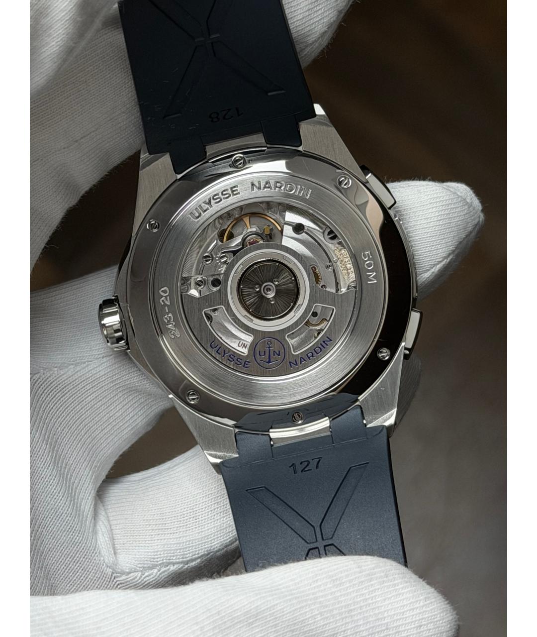 Ulysse Nardin Темно-синие часы, фото 8