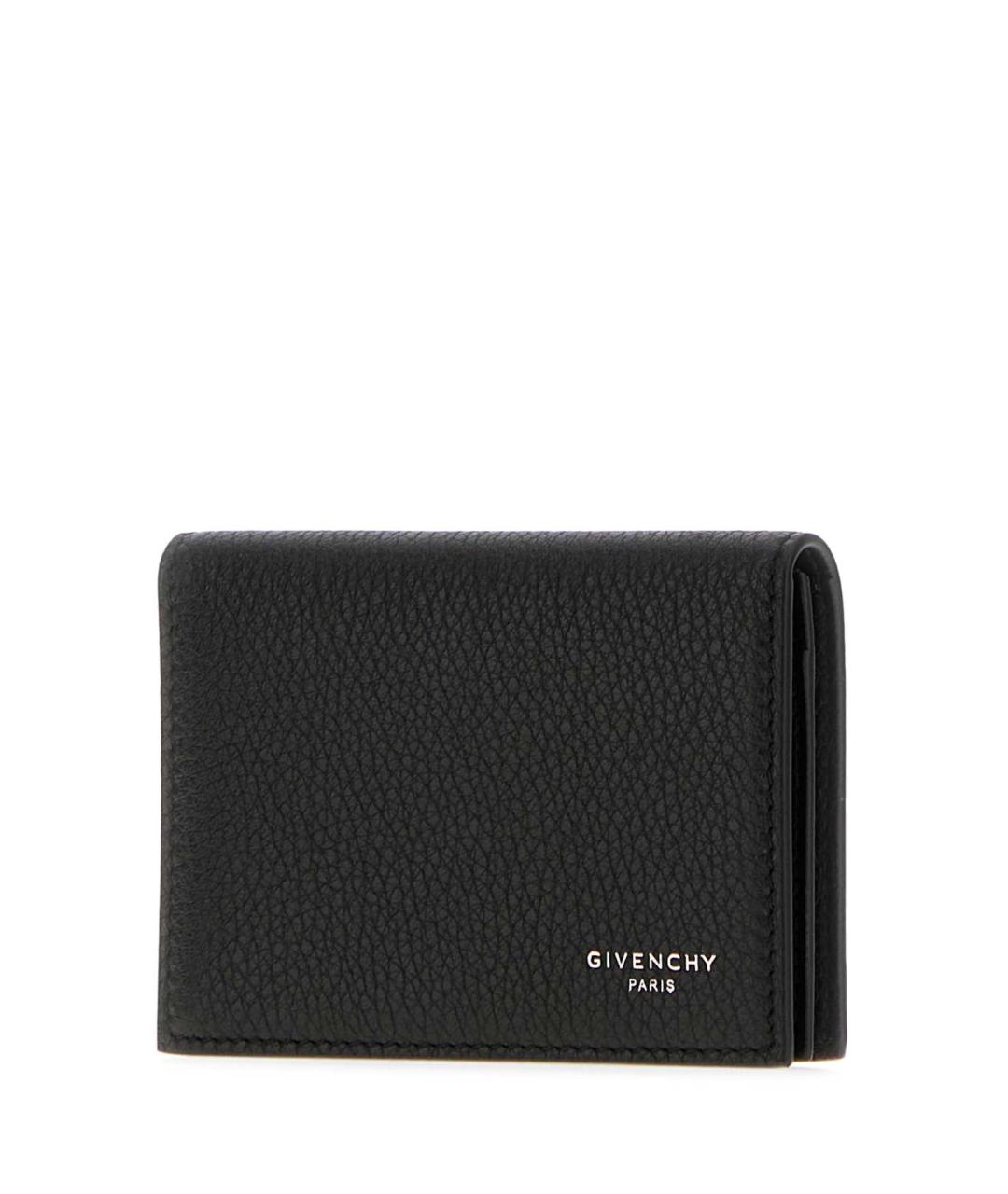 GIVENCHY Черный кожаный кошелек, фото 2