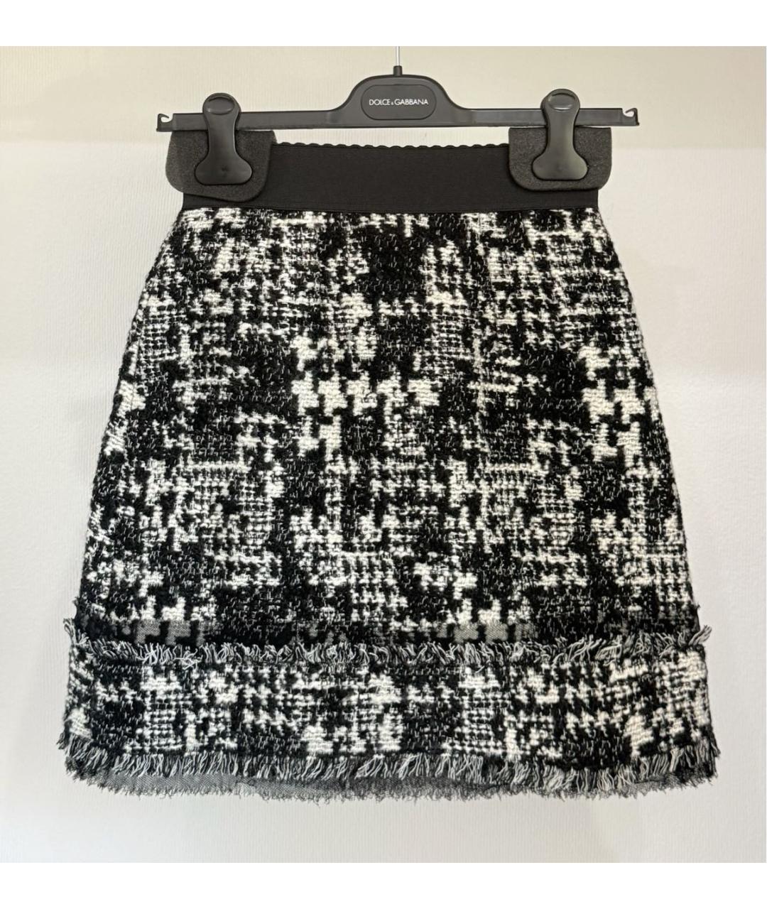 DOLCE&GABBANA Мульти твидовая юбка мини, фото 4