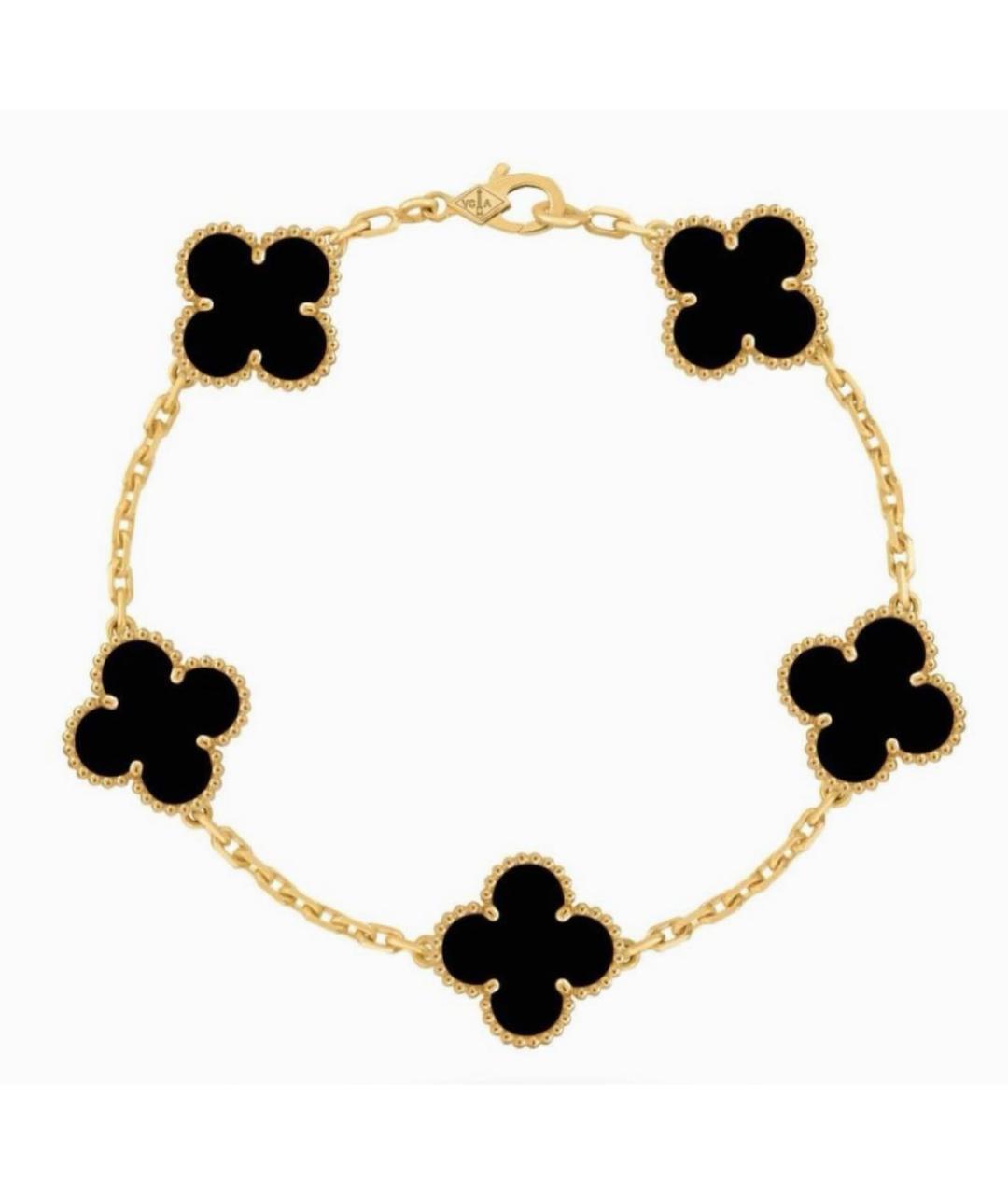 VAN CLEEF & ARPELS Черный браслет из желтого золота, фото 9