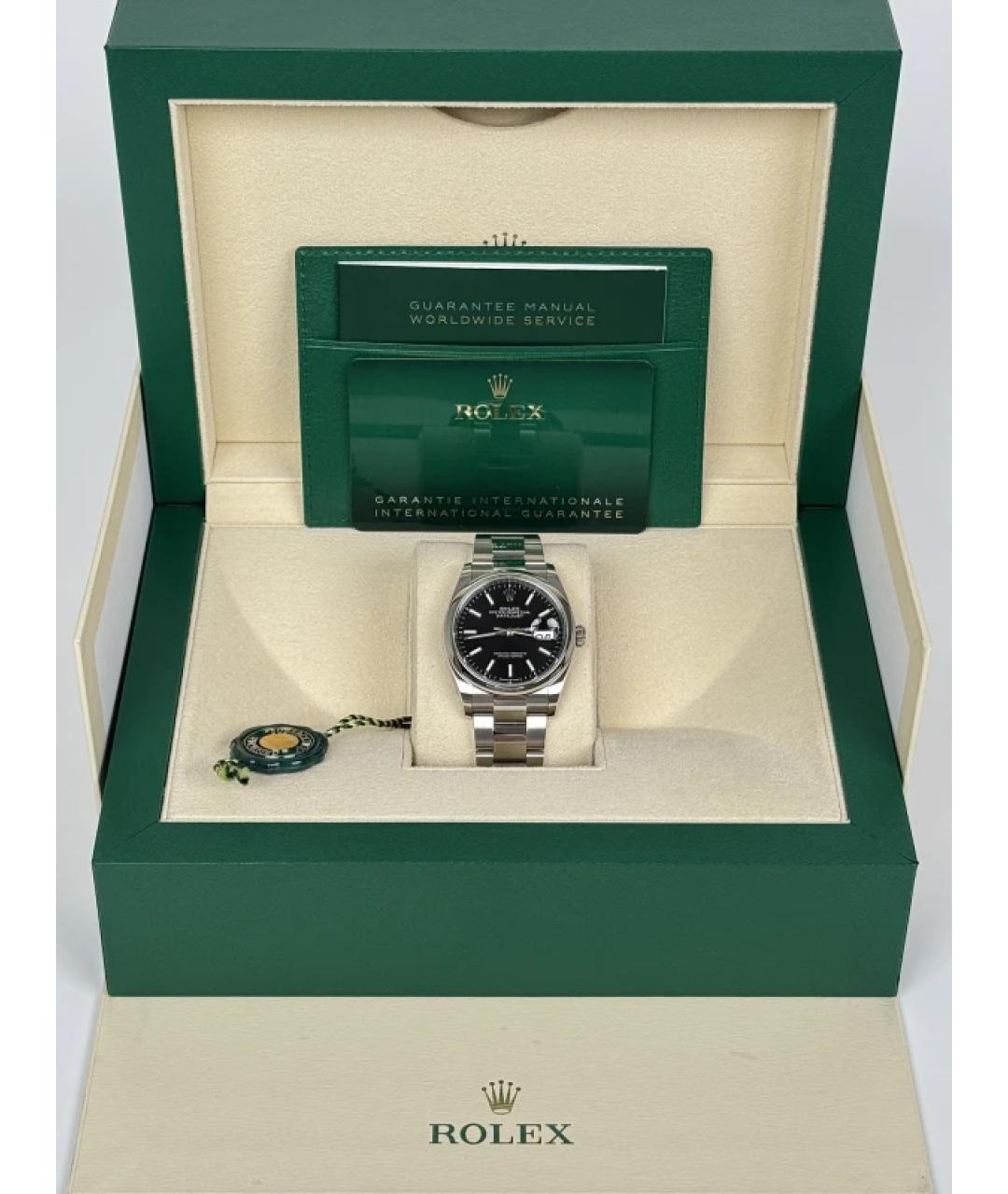 ROLEX Черные часы, фото 2