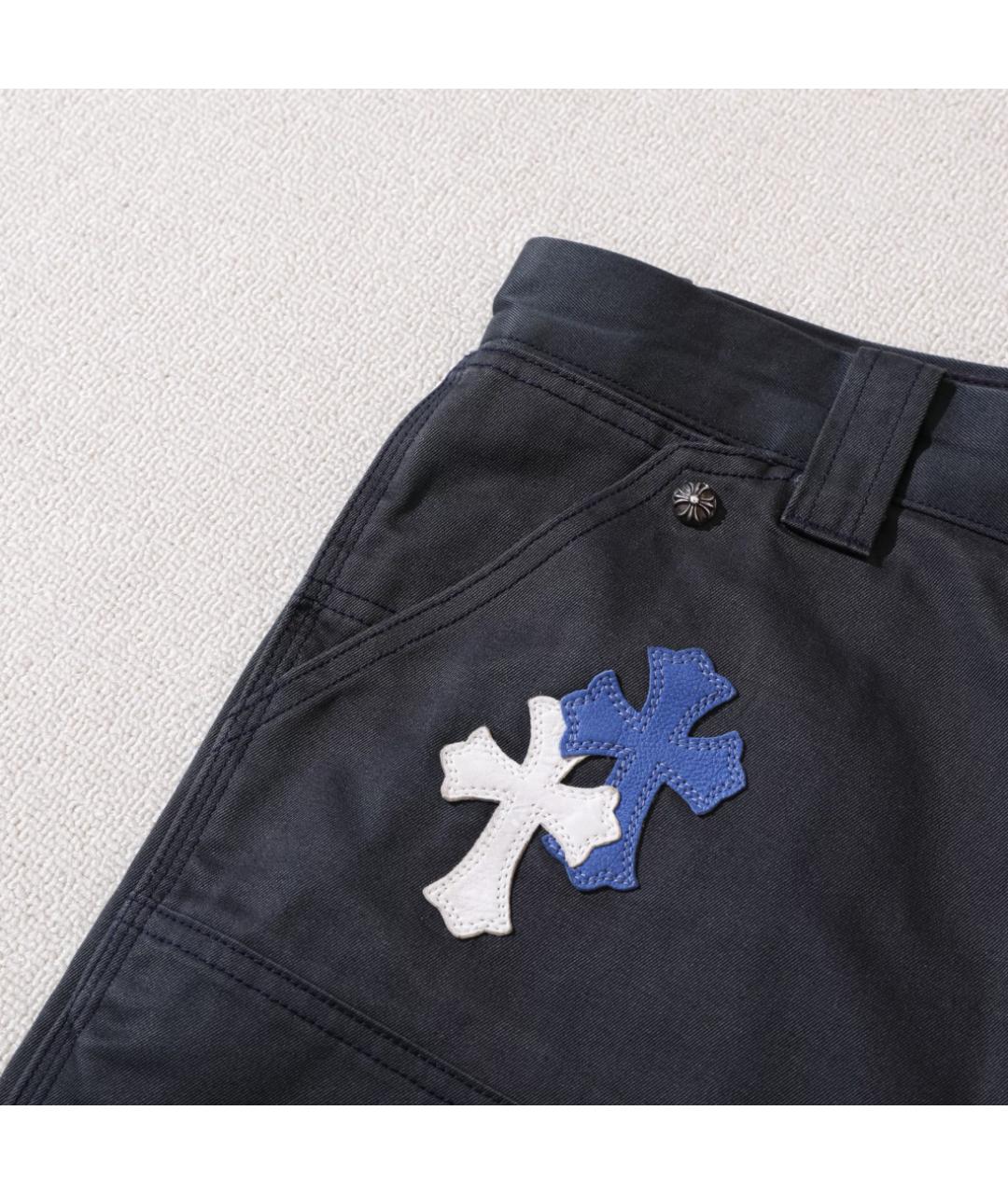 CHROME HEARTS Синие повседневные брюки, фото 4