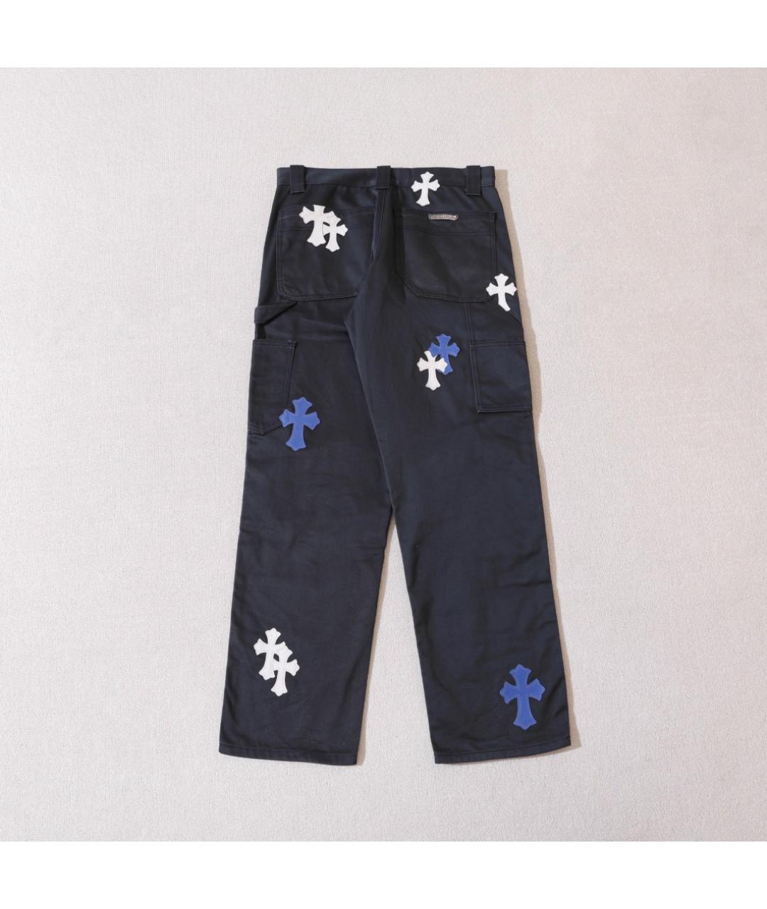 CHROME HEARTS Синие повседневные брюки, фото 7