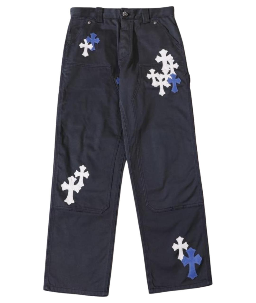 CHROME HEARTS Синие повседневные брюки, фото 1