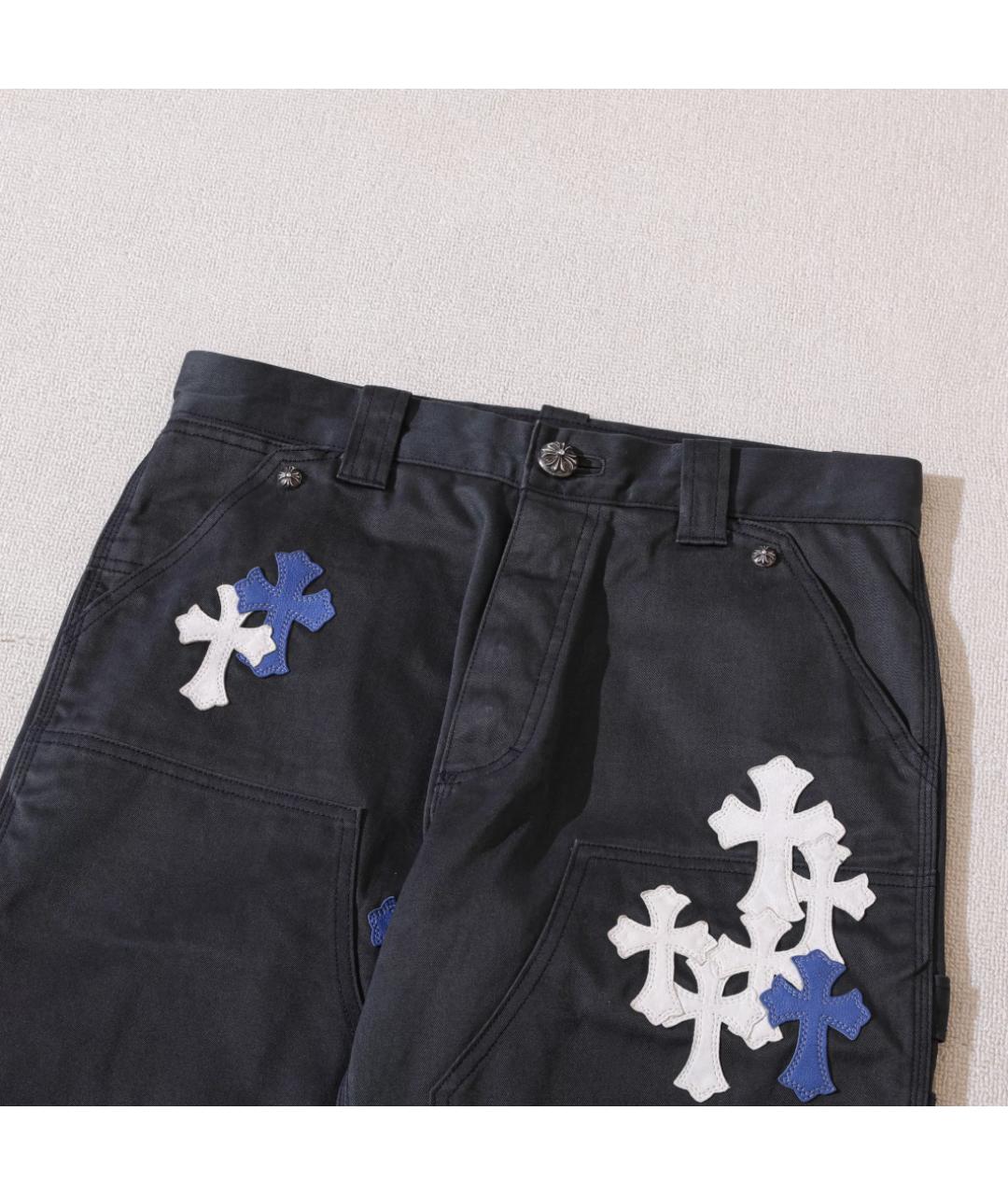 CHROME HEARTS Синие повседневные брюки, фото 6