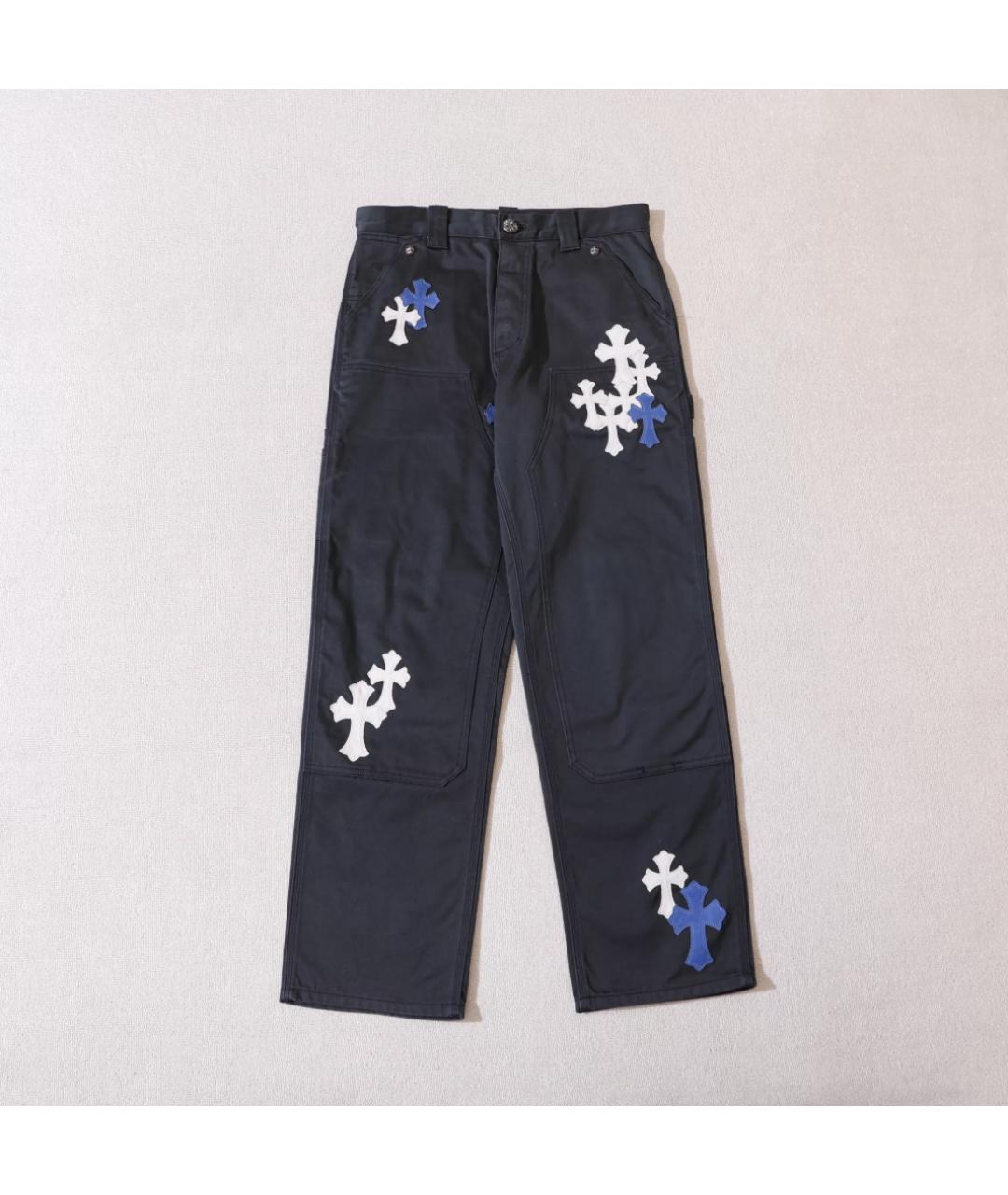 CHROME HEARTS Синие повседневные брюки, фото 10