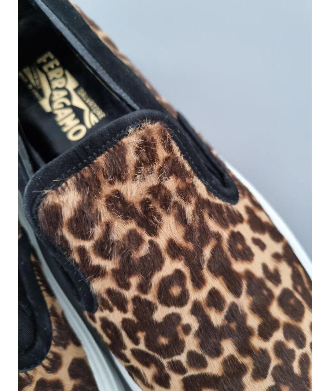 FERRAGAMO Коричневые мокасины, фото 7