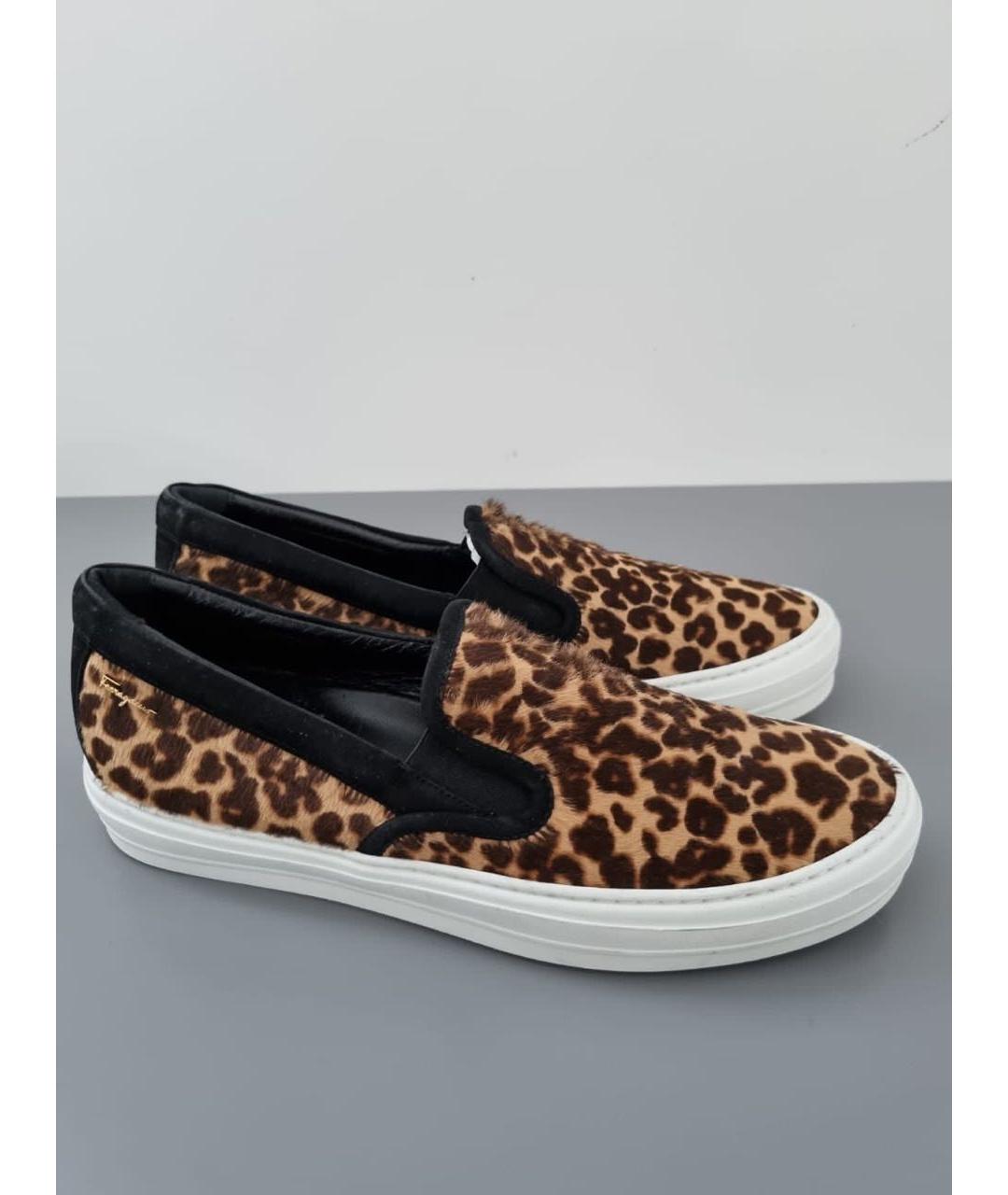 FERRAGAMO Коричневые мокасины, фото 9
