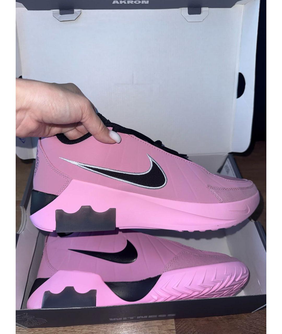 NIKE Розовые низкие кроссовки / кеды, фото 4