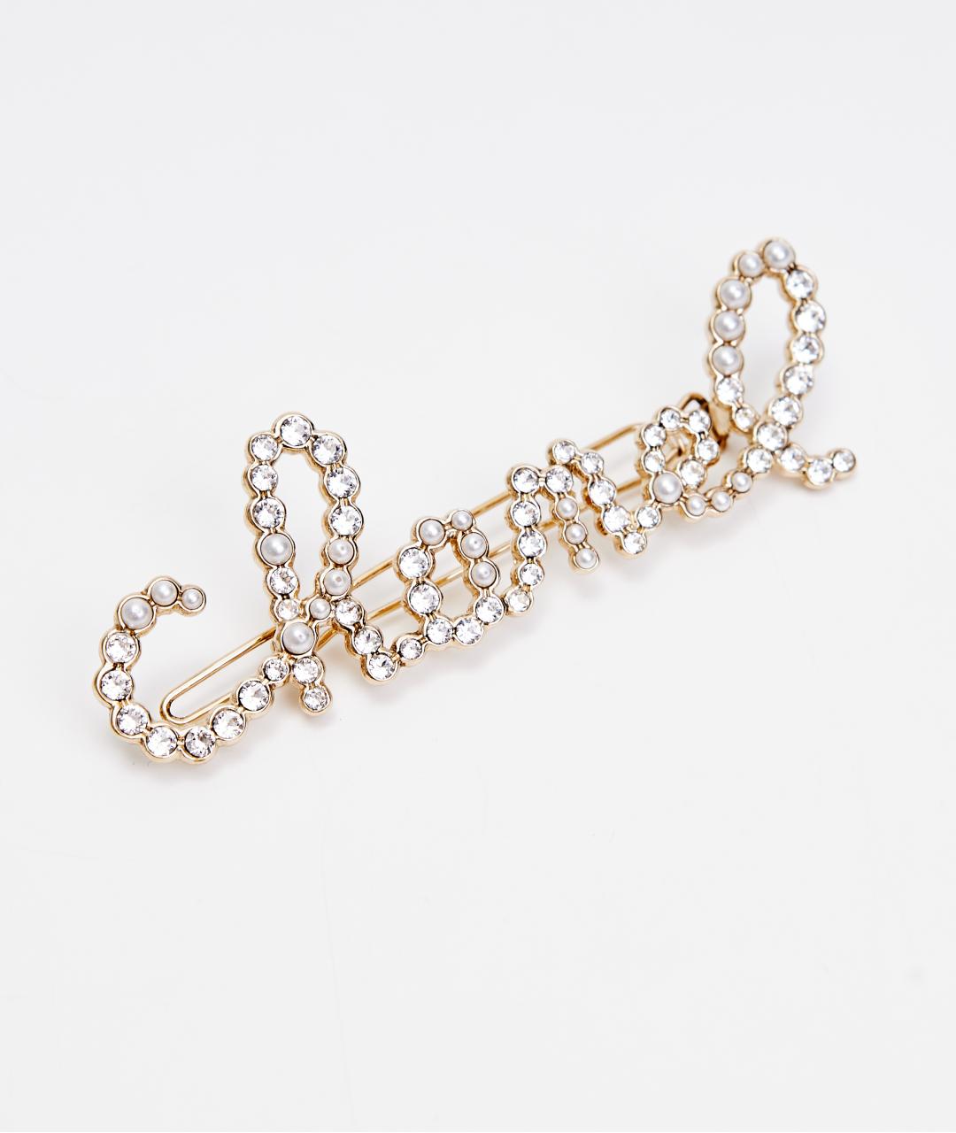 CHANEL Золотая заколка, фото 3