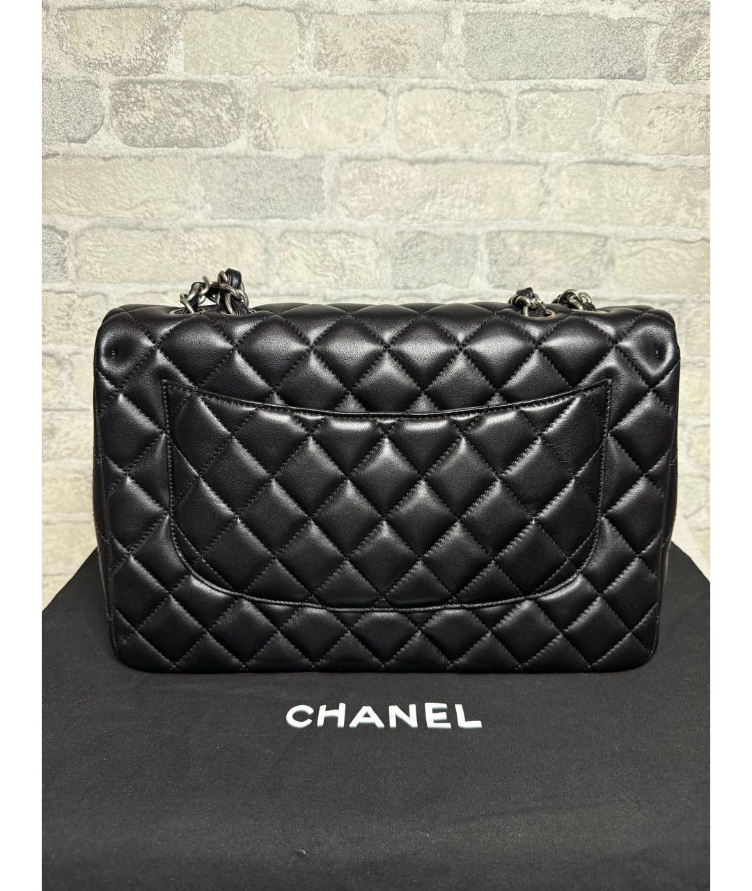 CHANEL Черная кожаная сумка через плечо, фото 4