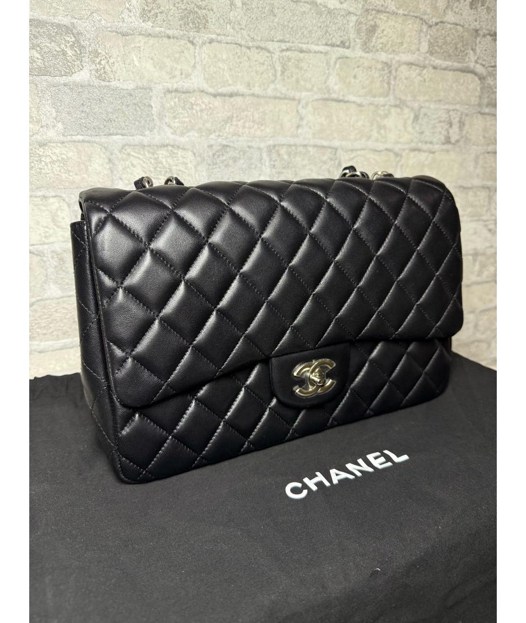 CHANEL Черная кожаная сумка через плечо, фото 2