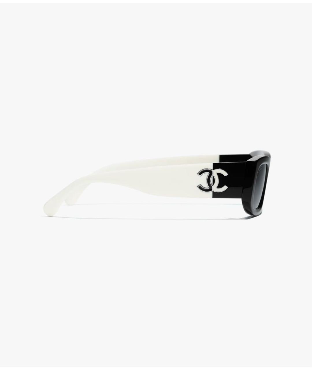 CHANEL Черные пластиковые солнцезащитные очки, фото 3
