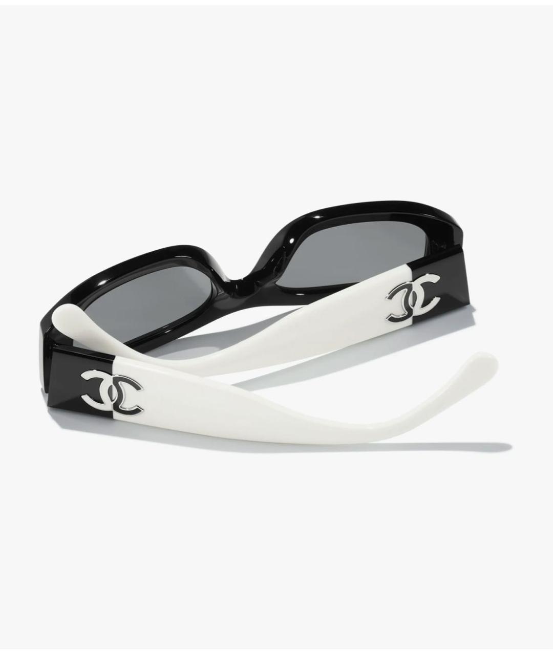 CHANEL Черные пластиковые солнцезащитные очки, фото 2