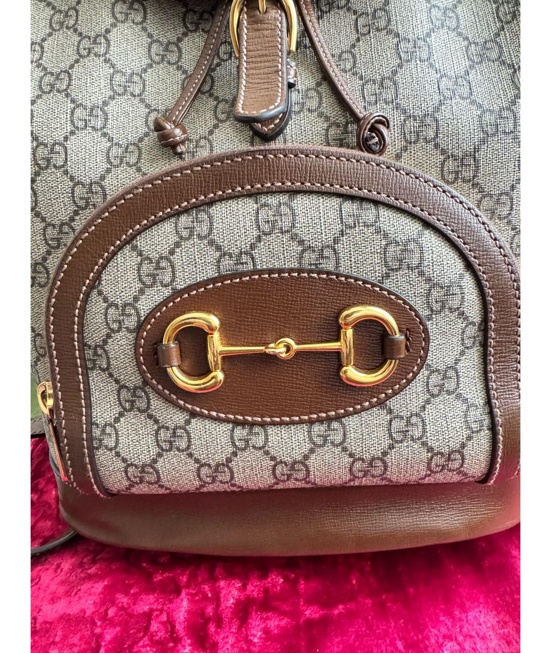 GUCCI Бежевый рюкзак, фото 2