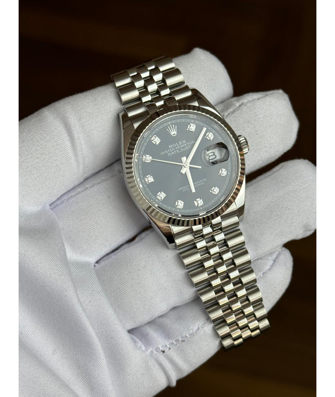 ROLEX Черные часы, фото 2
