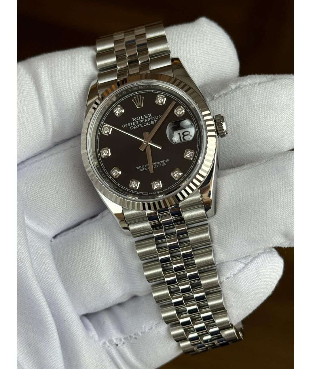 ROLEX Черные часы, фото 3