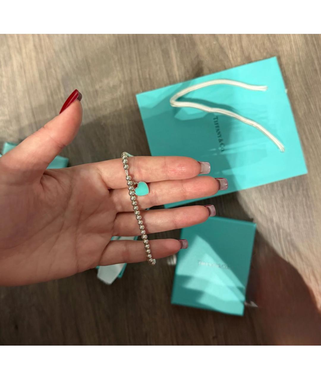 TIFFANY&CO Серебряный серебряный браслет, фото 4