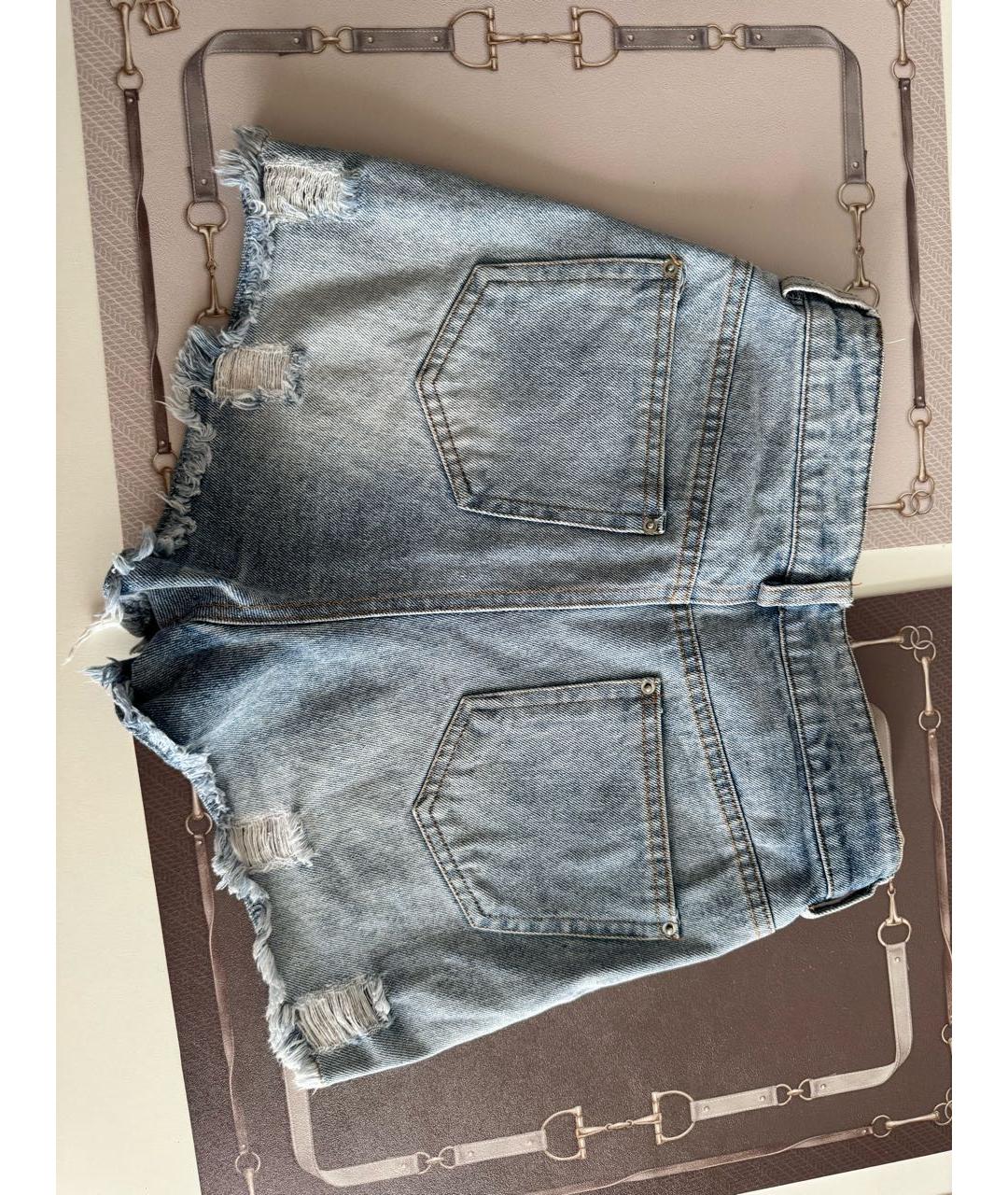 DOLCE&GABBANA Синие деним шорты, фото 2