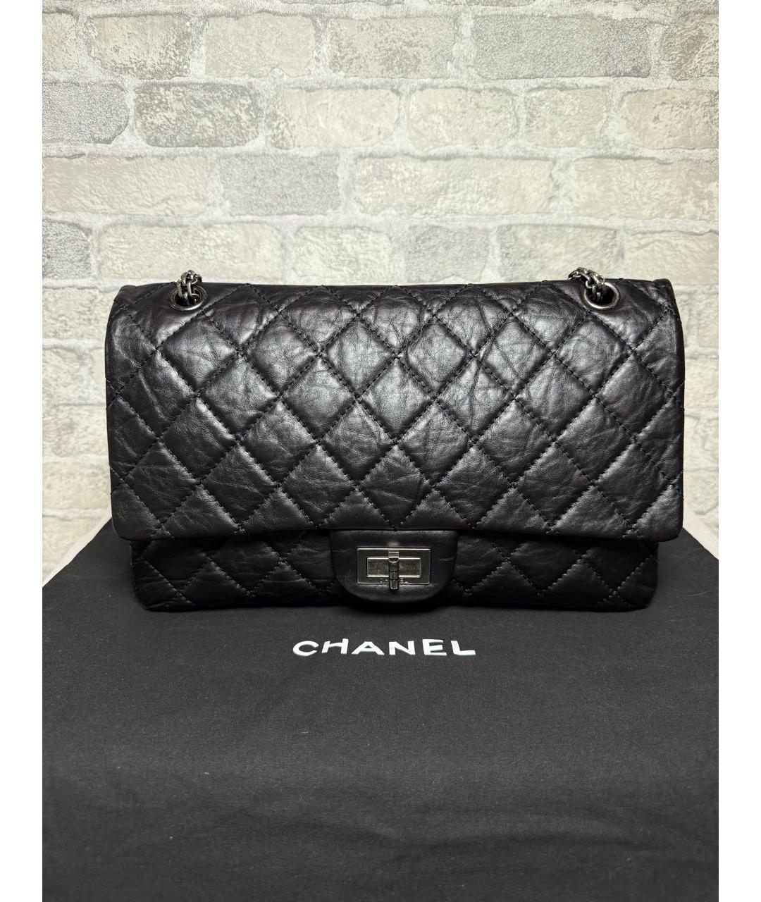 CHANEL Черная кожаная сумка через плечо, фото 9