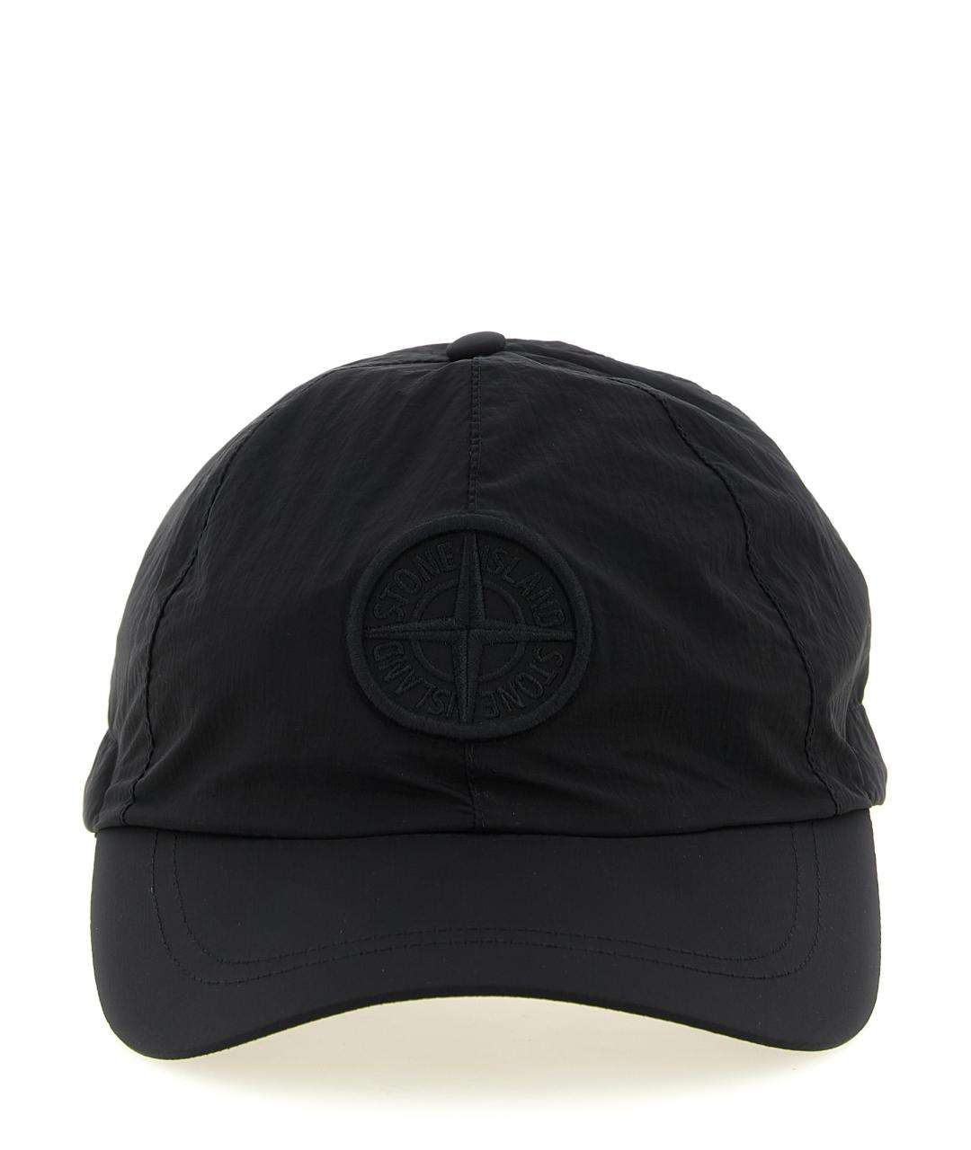 STONE ISLAND Черная синтетическая кепка/бейсболка, фото 1
