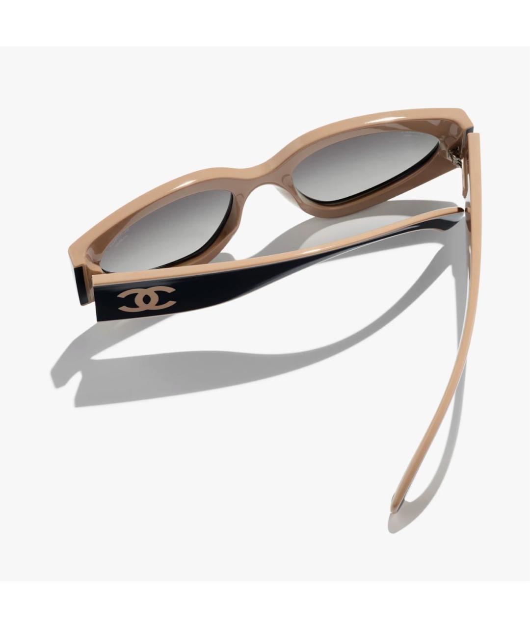 CHANEL Черные пластиковые солнцезащитные очки, фото 2