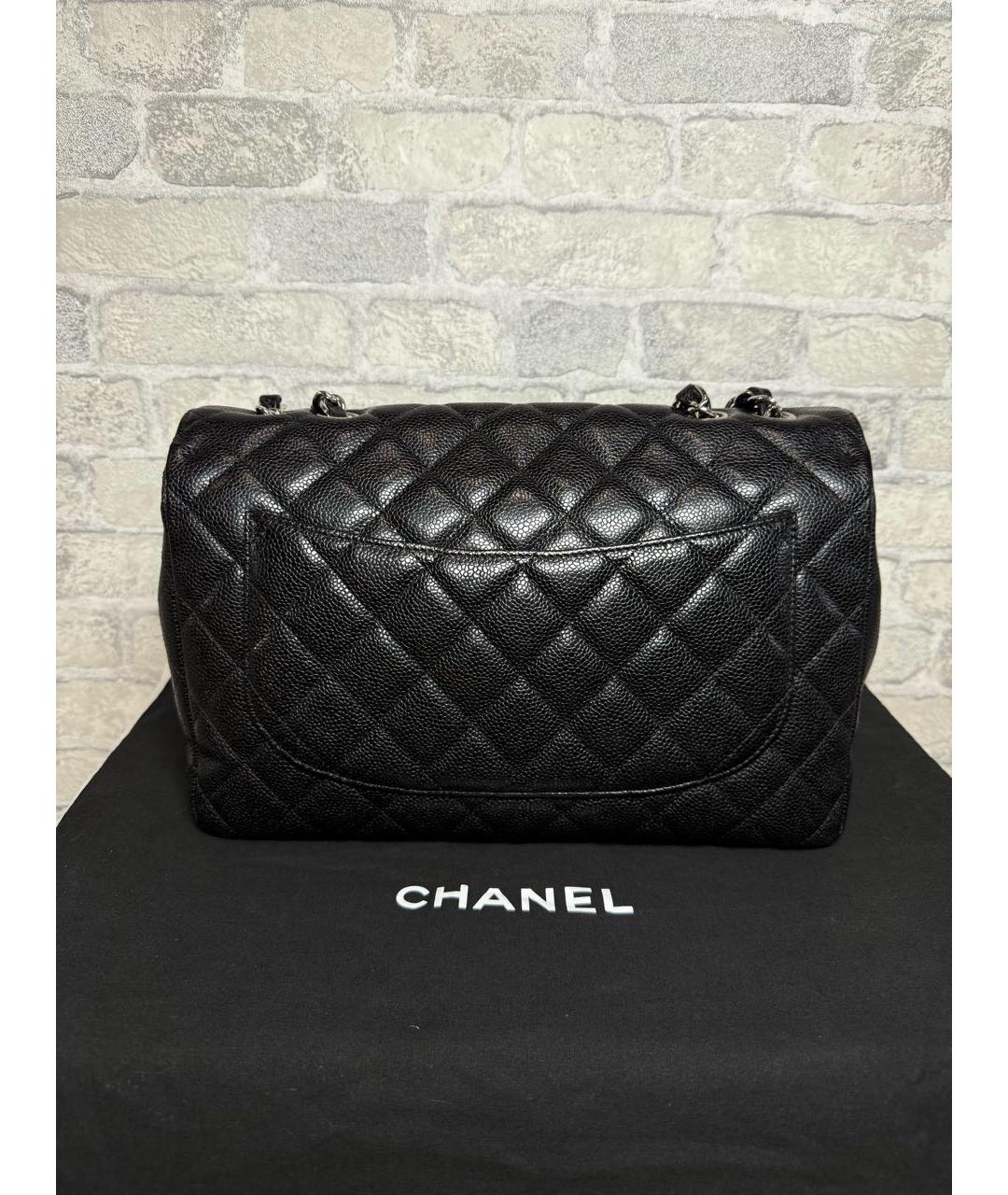 CHANEL Черная кожаная сумка через плечо, фото 4