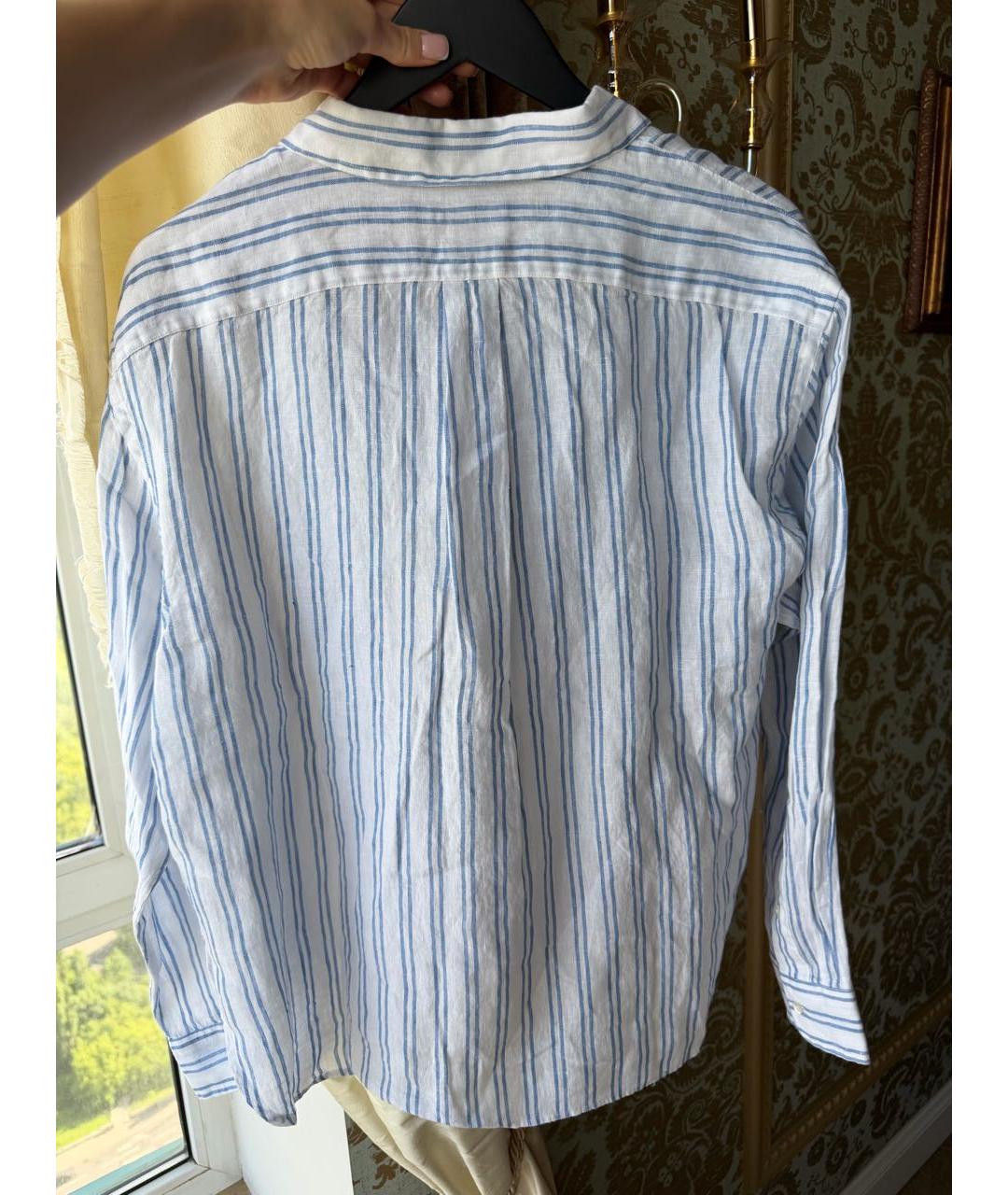 POLO RALPH LAUREN Голубая льняная рубашка, фото 2