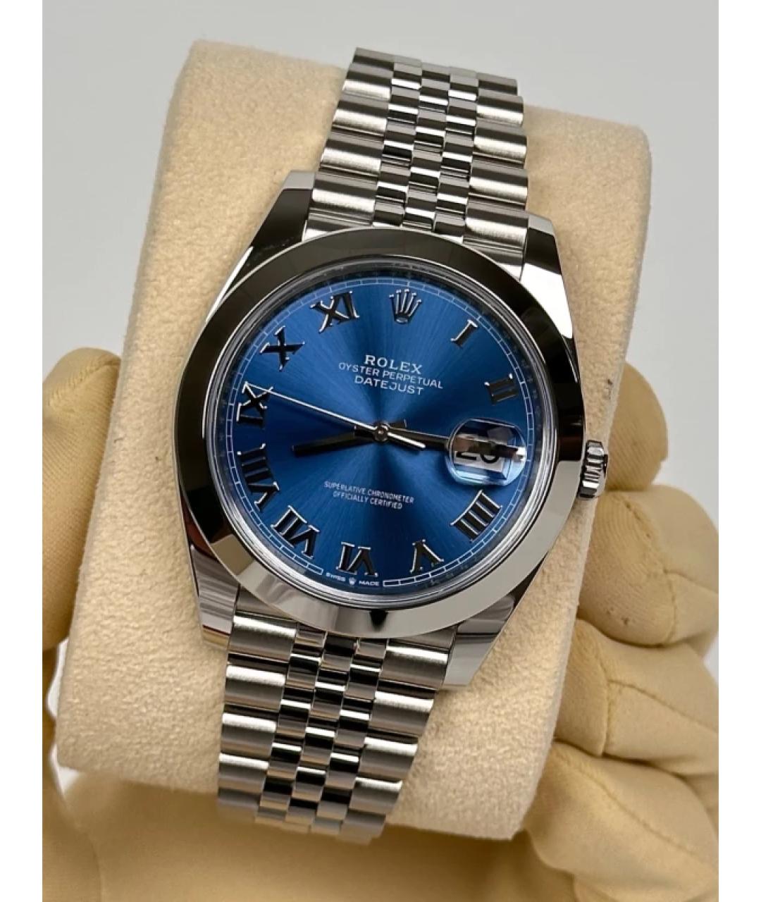 ROLEX Темно-синие часы, фото 3