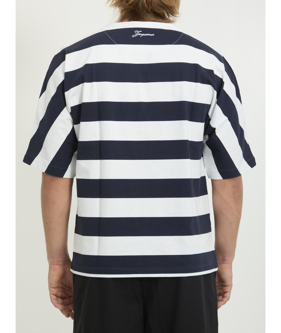 JACQUEMUS Мульти хлопковая футболка, фото 4