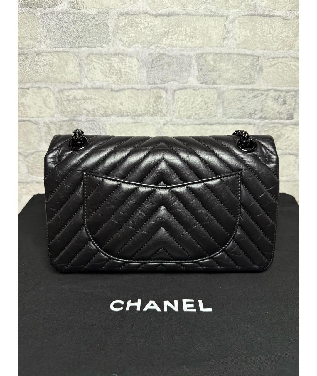 CHANEL Черная кожаная сумка через плечо, фото 4