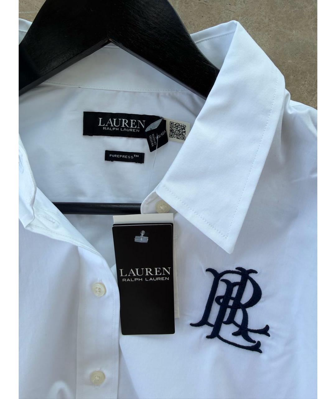 POLO RALPH LAUREN Белая хлопковая рубашка, фото 3