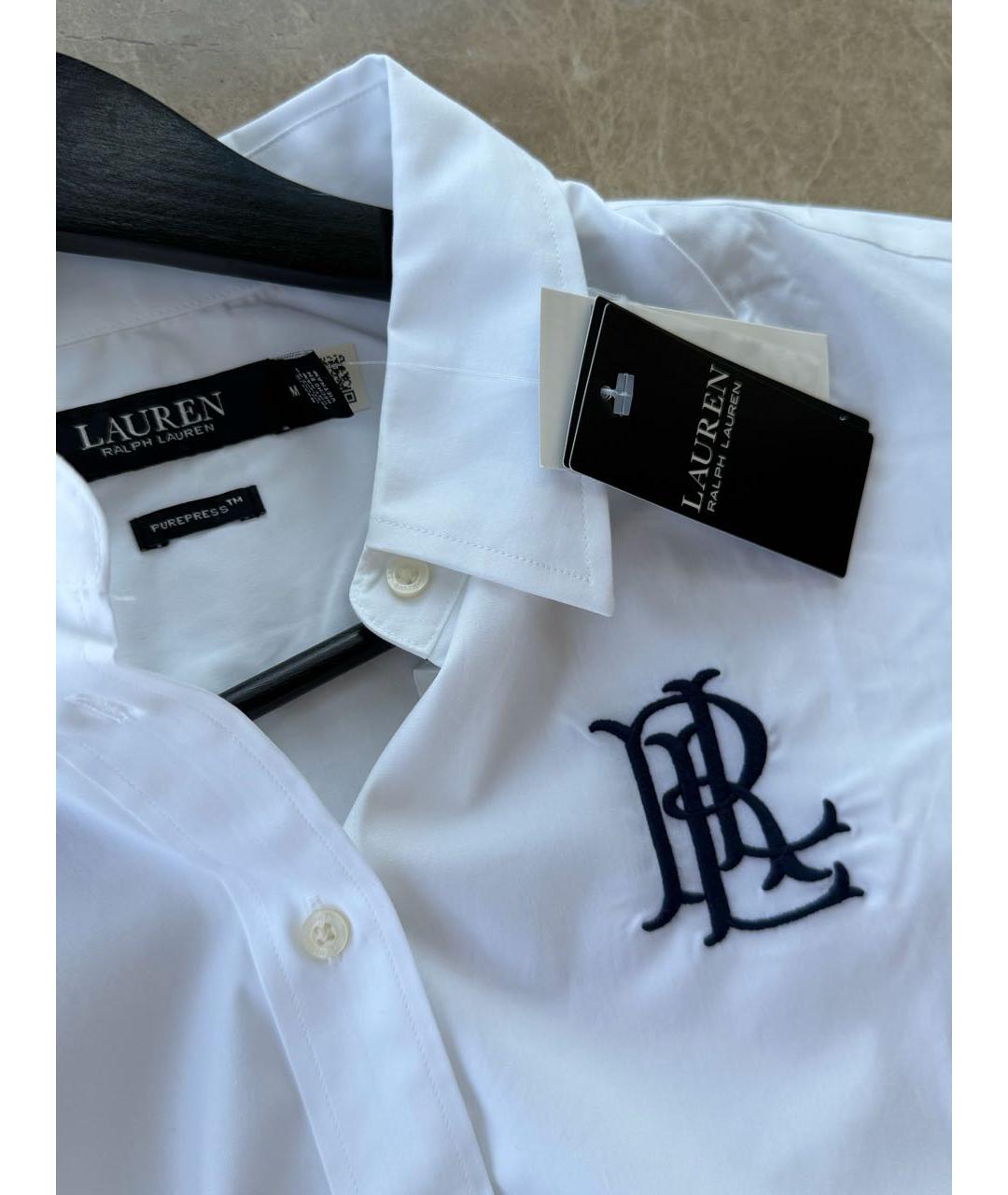 POLO RALPH LAUREN Белая хлопковая рубашка, фото 4