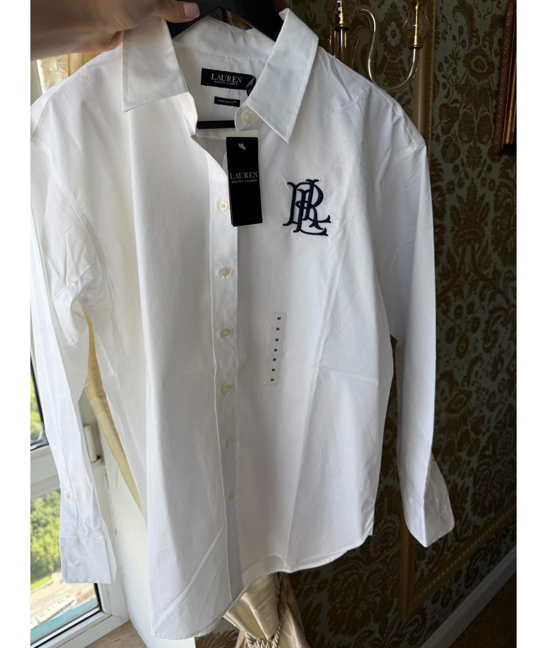 POLO RALPH LAUREN Белая хлопковая рубашка, фото 5
