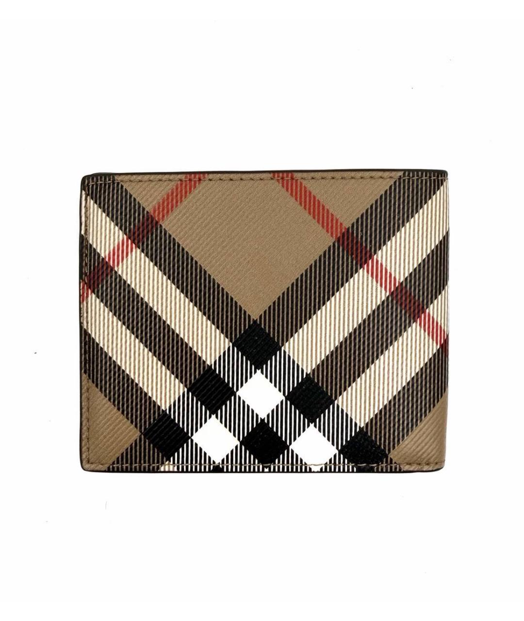 BURBERRY Коричневый кожаный кошелек, фото 3