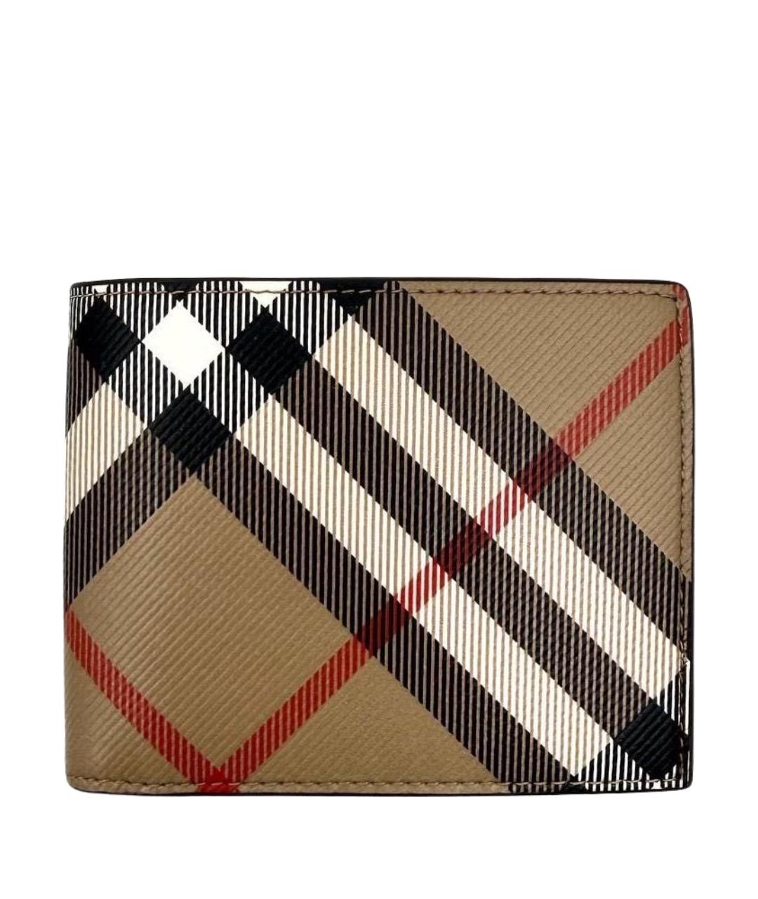 BURBERRY Коричневый кожаный кошелек, фото 1