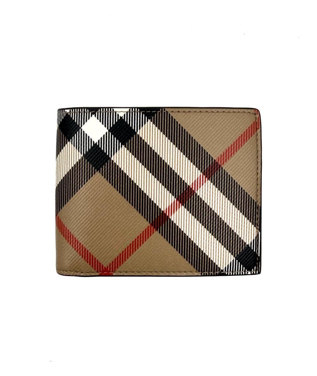 BURBERRY Коричневый кожаный кошелек, фото 5