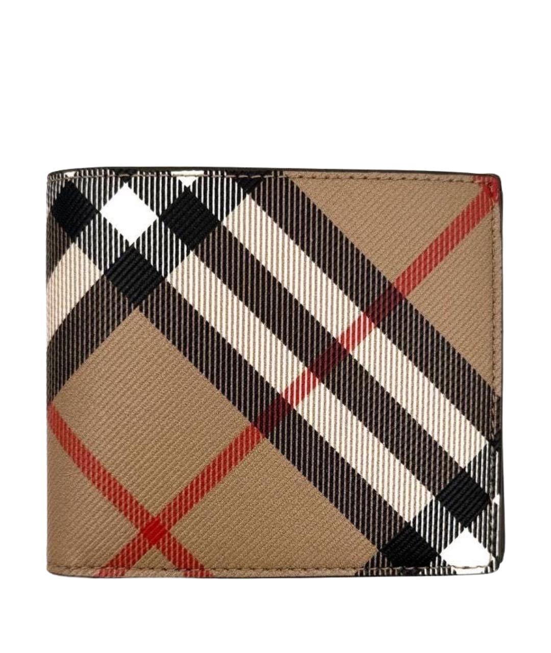 BURBERRY Коричневый кожаный кошелек, фото 1