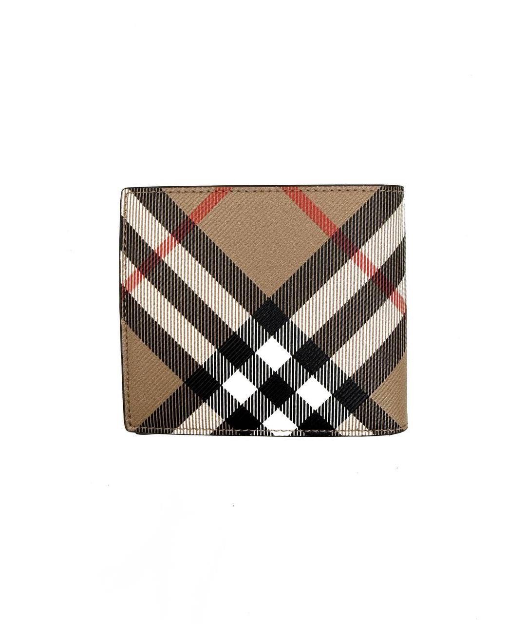 BURBERRY Коричневый кожаный кошелек, фото 3