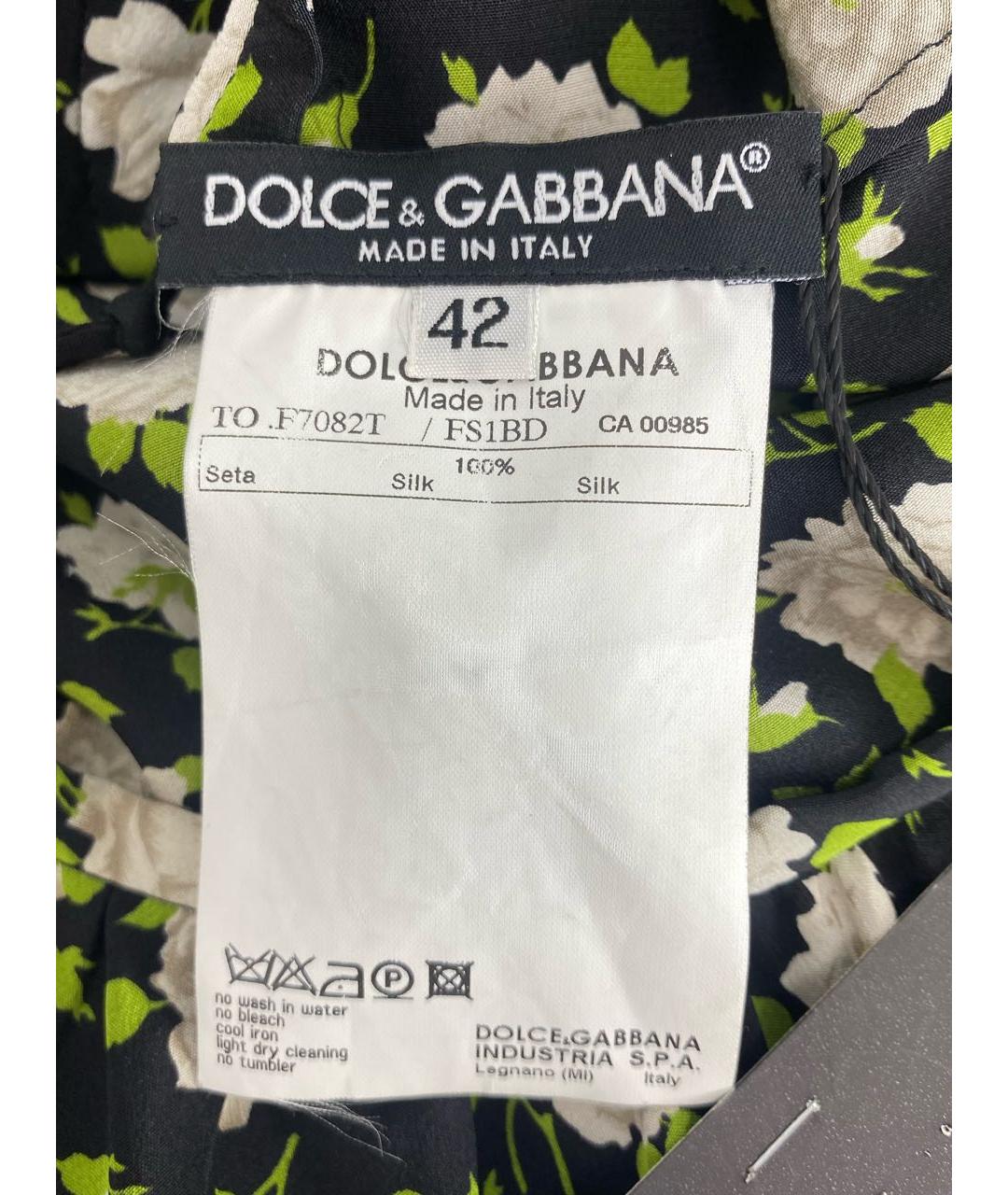DOLCE&GABBANA Мульти шелковая блузы, фото 7