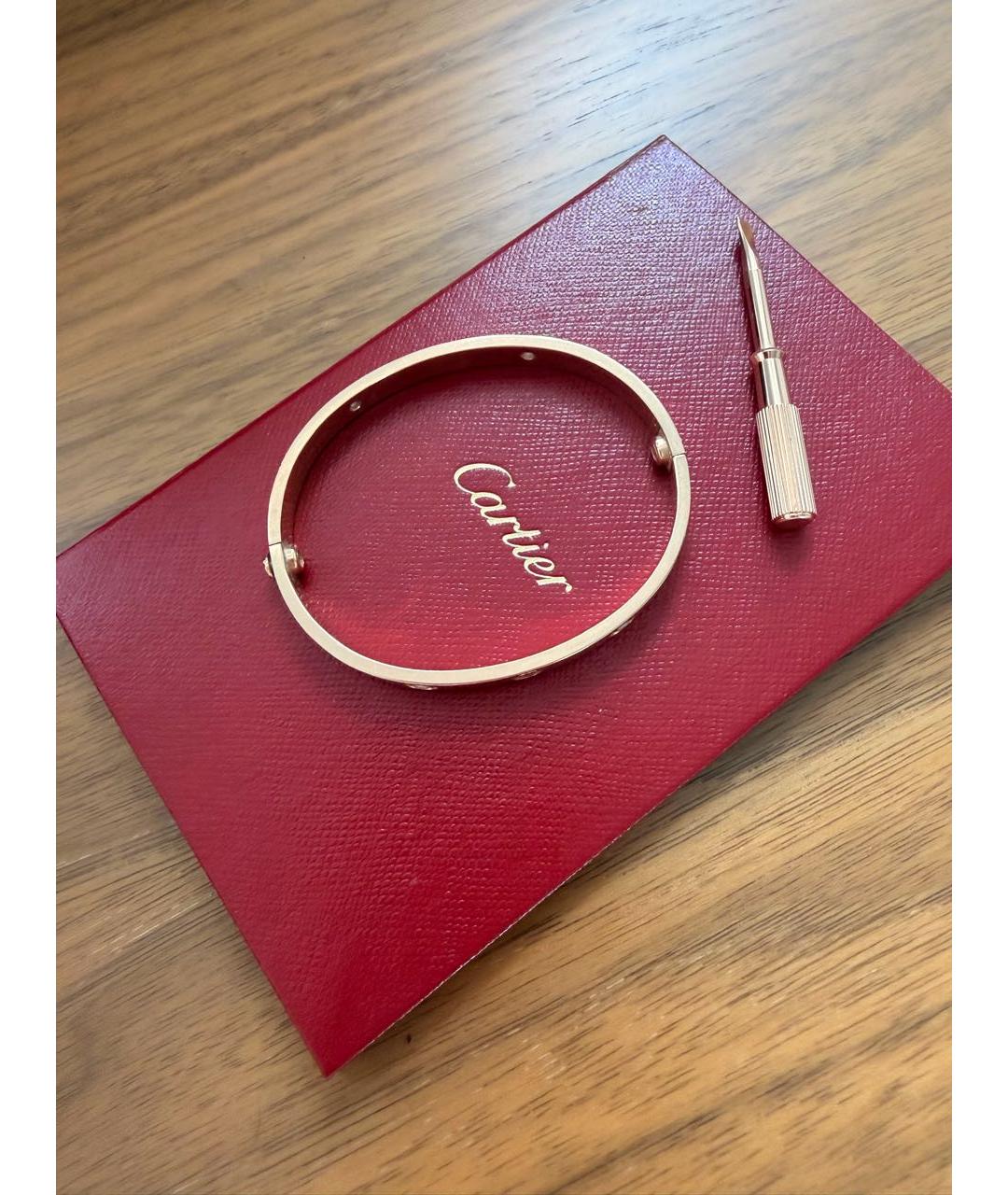 CARTIER Золотой браслет из розового золота, фото 2