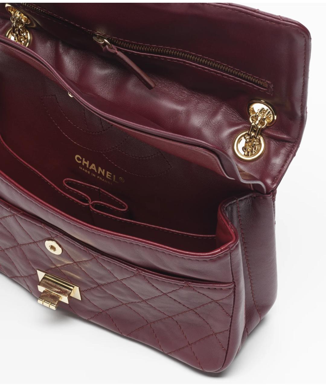 CHANEL Бордовая кожаная сумка тоут, фото 3