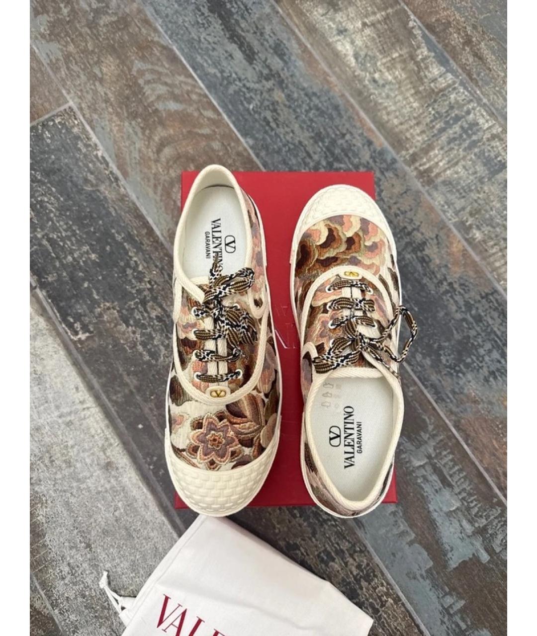 VALENTINO Желтые текстильные кеды, фото 4