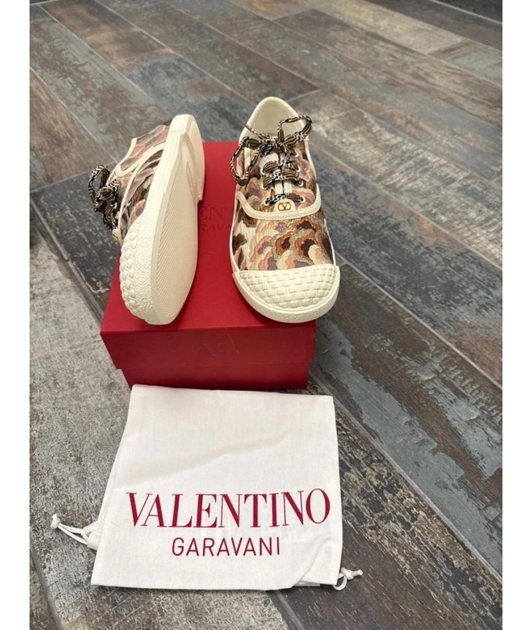 VALENTINO Желтые текстильные кеды, фото 3