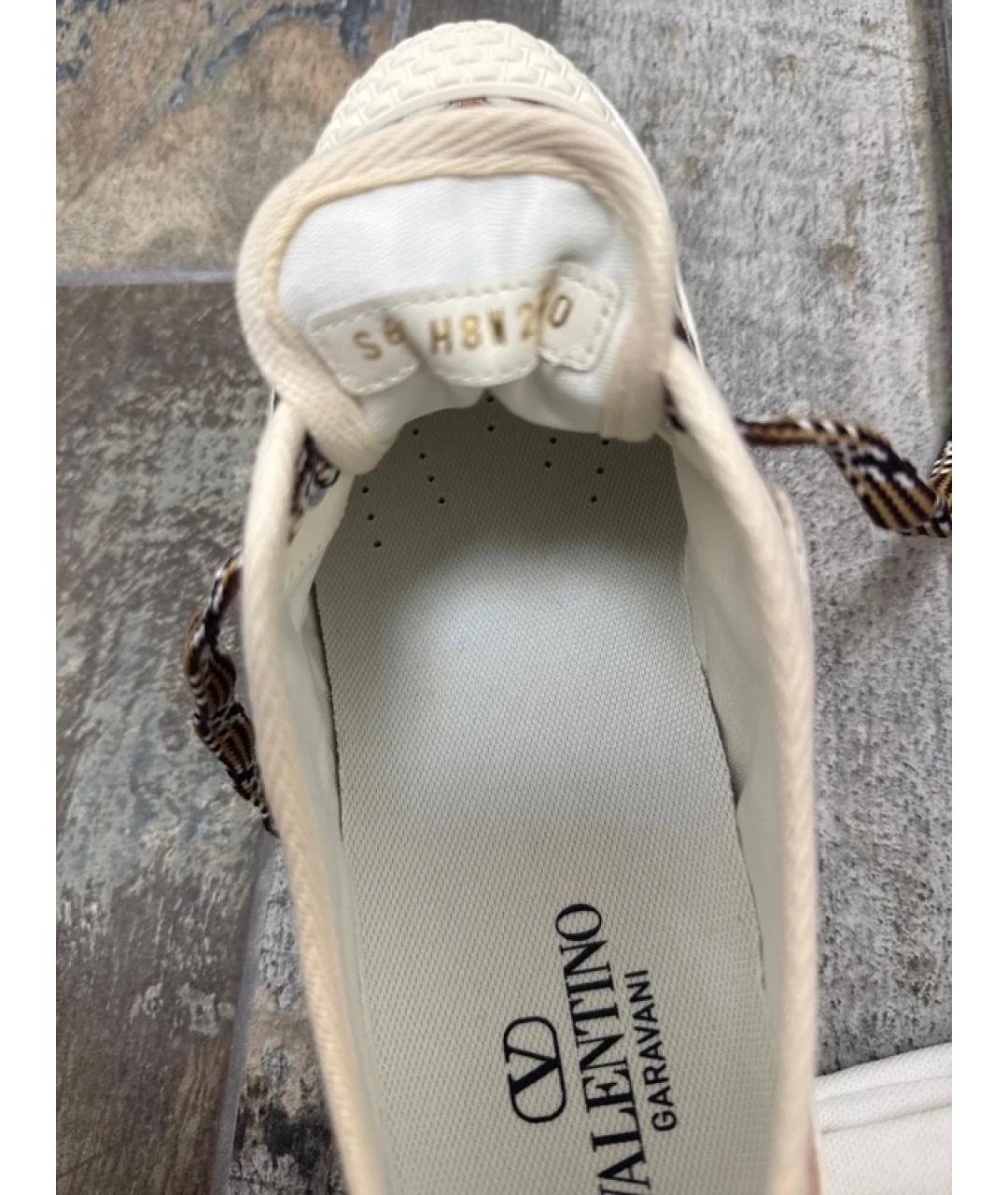 VALENTINO Желтые текстильные кеды, фото 6