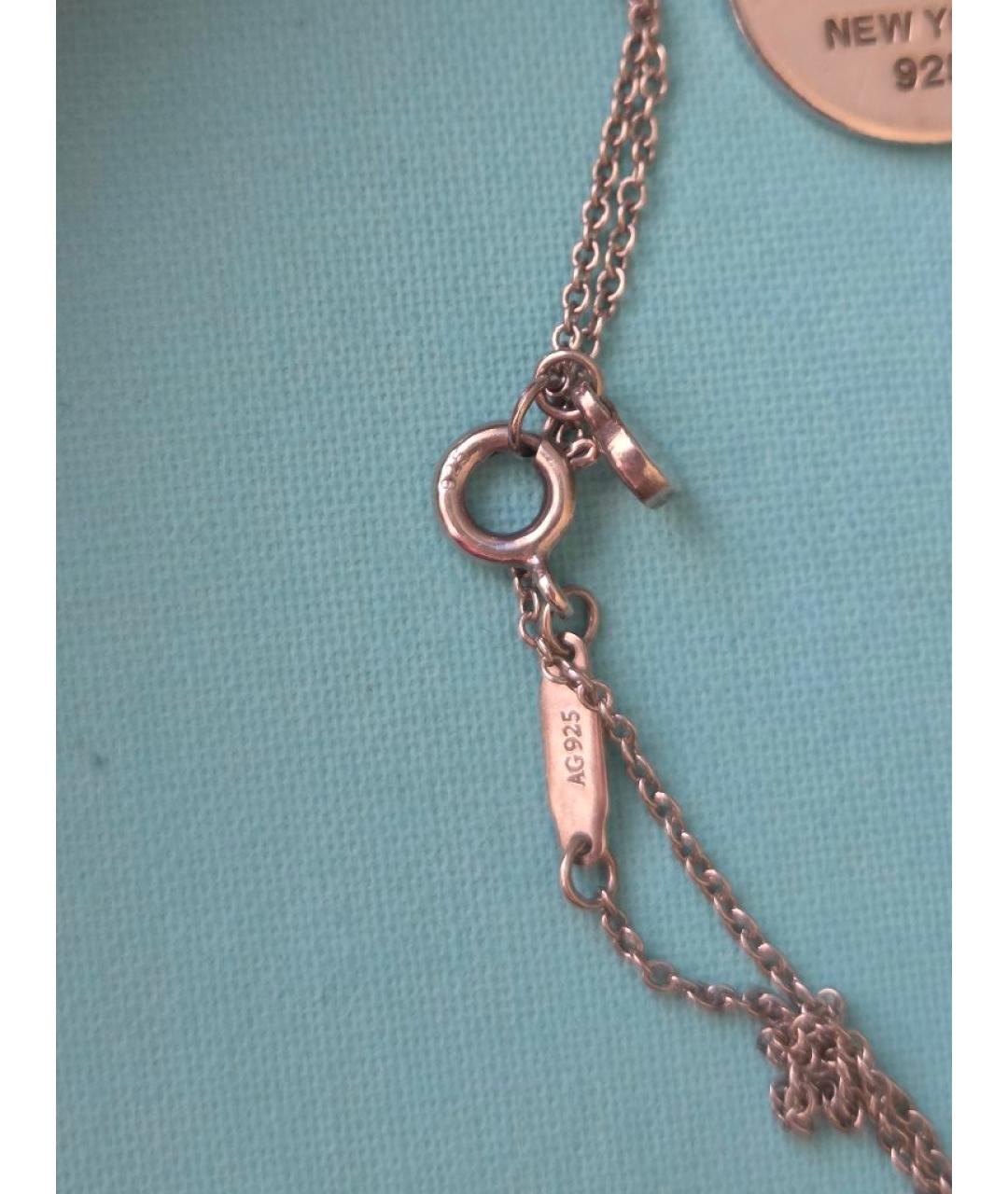 TIFFANY&CO Бирюзовое серебряное колье, фото 5