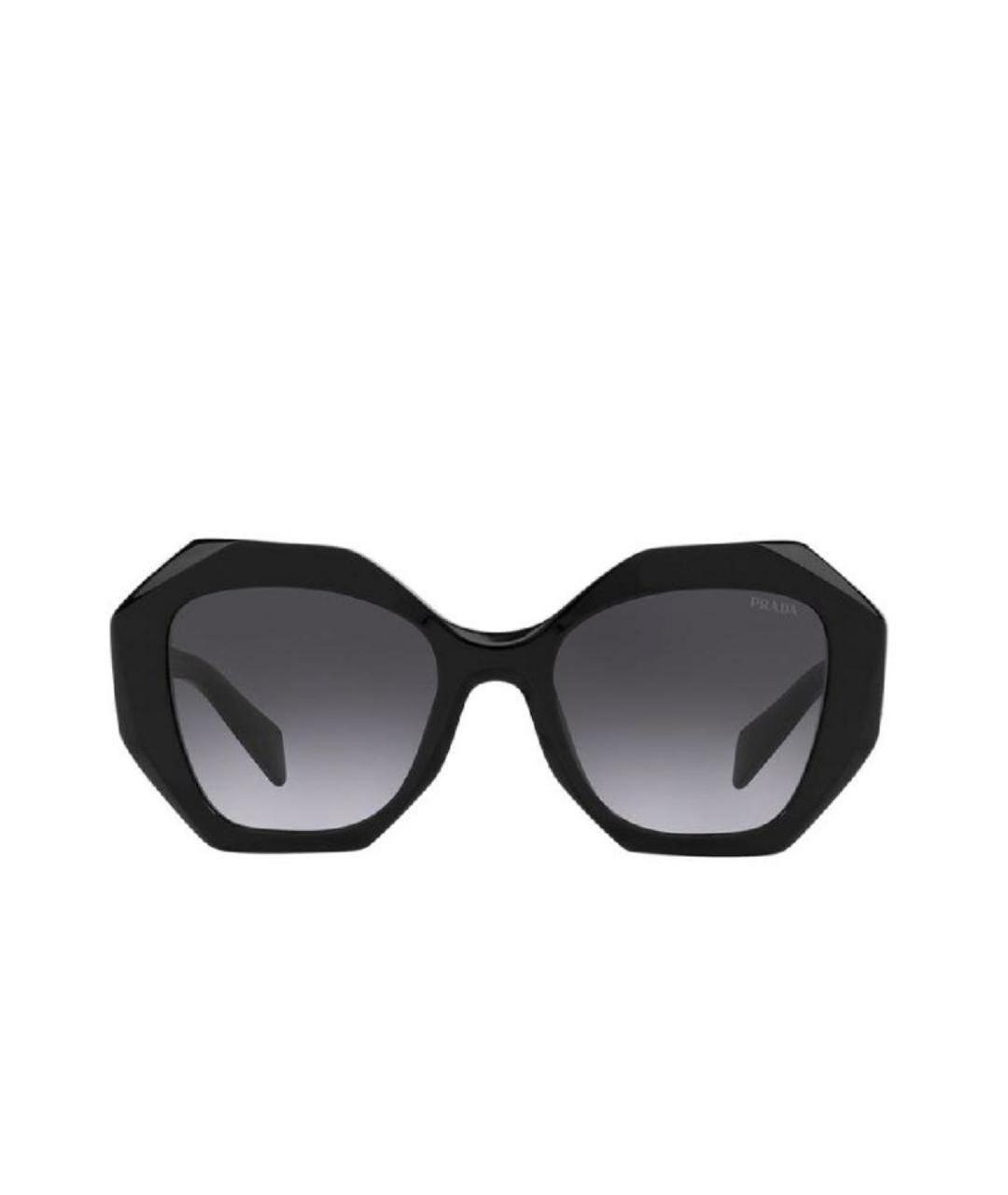 PRADA Черные пластиковые солнцезащитные очки, фото 1
